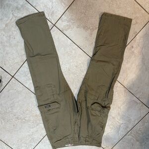 Wrangler Green Cargo Pants Straight Leg